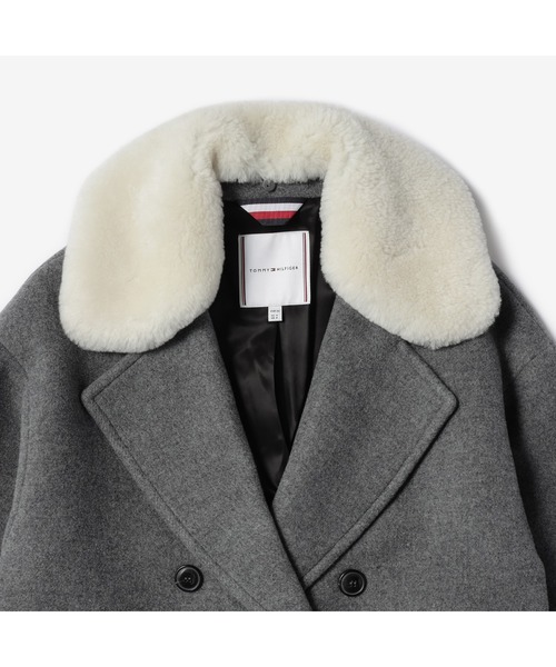TOMMY HILFIGER(トミーヒルフィガー)の「ウールブレンドダブルブレストコート(チェスターコート・レディース・グレー・34inch/36inch)」の20枚目の写真