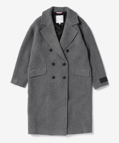 TOMMY HILFIGER(トミーヒルフィガー)の「ウールブレンドダブルブレストコート(チェスターコート・レディース・グレー・34inch/36inch)」の8枚目の写真