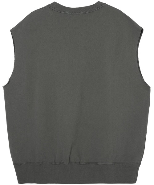 X-girl（エックスガール）の「CUT OFF SWEAT TANK TOP（タンクトップ・レディース・アッシュ/バーガンディー/チャコール・M/S）」の11枚目の写真