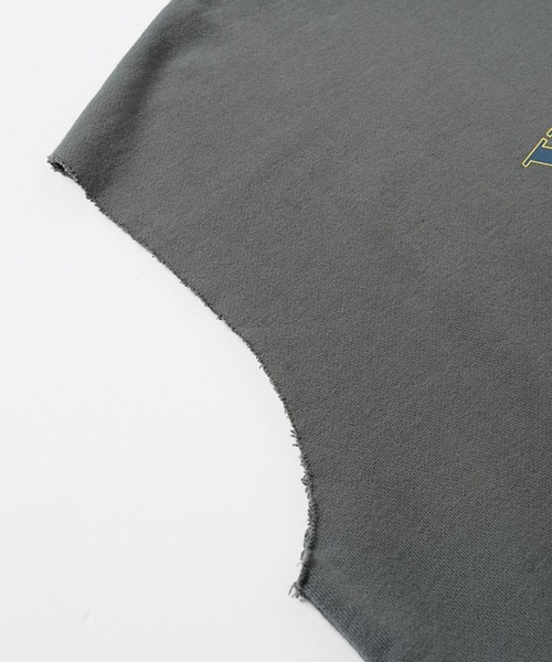 X-girl（エックスガール）の「CUT OFF SWEAT TANK TOP（タンクトップ・レディース・アッシュ/バーガンディー/チャコール・M/S）」の14枚目の写真