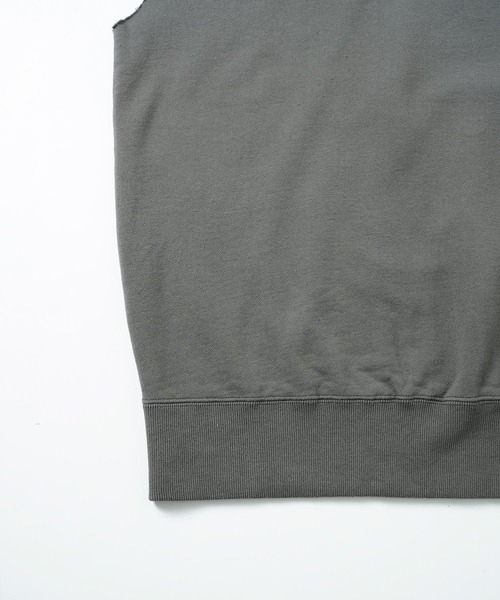 X-girl（エックスガール）の「CUT OFF SWEAT TANK TOP（タンクトップ・レディース・アッシュ/バーガンディー/チャコール・M/S）」の15枚目の写真