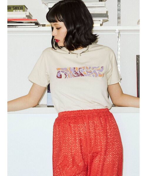 jouetie（ジュエティ）の「マーブルロゴフィット Tシャツ（Tシャツ/カットソー・レディース・ブラック/グリーン/アイボリー・MEDIUM）」の7枚目の写真