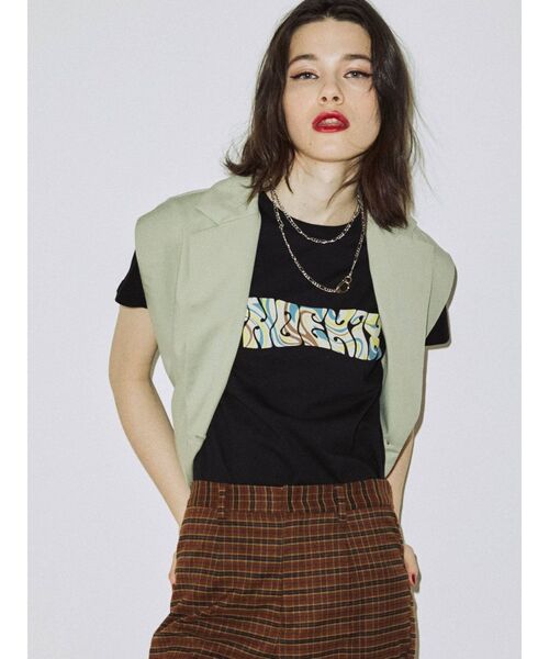 jouetie（ジュエティ）の「マーブルロゴフィット Tシャツ（Tシャツ/カットソー・レディース・ブラック/グリーン/アイボリー・MEDIUM）」の16枚目の写真