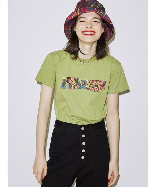 jouetie（ジュエティ）の「マーブルロゴフィット Tシャツ（Tシャツ/カットソー・レディース・ブラック/グリーン/アイボリー・MEDIUM）」の17枚目の写真