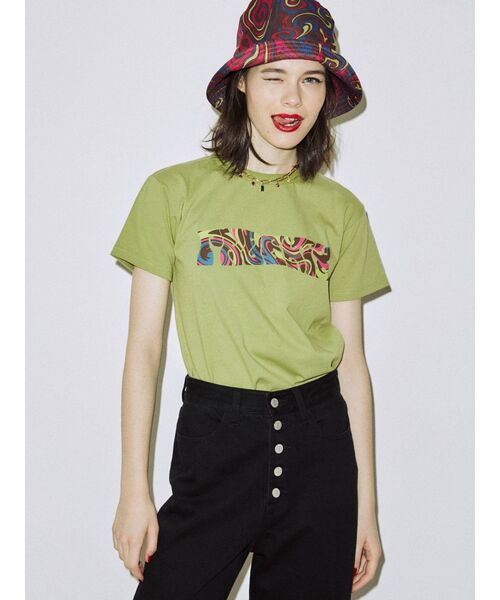 jouetie（ジュエティ）の「マーブルロゴフィット Tシャツ（Tシャツ/カットソー・レディース・ブラック/グリーン/アイボリー・MEDIUM）」の18枚目の写真