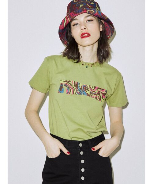 jouetie（ジュエティ）の「マーブルロゴフィット Tシャツ（Tシャツ/カットソー・レディース・ブラック/グリーン/アイボリー・MEDIUM）」の19枚目の写真