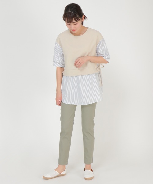 ikka（イッカ）の「綿ストレッチカラースキニーパンツ（その他パンツ・レディース・ブラック/クリアイエロー/カーキオリーブ/ライトベージュ・S/M/L）」の16枚目の写真