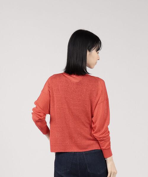 To b. by agnes b.(トゥービーバイアニエスベー)の「WR27 PULLOVER ニューシアーニットカーディガン(カーディガン/ボレロ・レディース・レッド・FREE)」の3枚目の写真