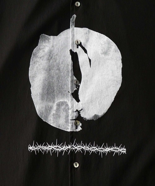 SHAREEF(シャリーフ)の「"ABSTRACT APPLE" S/S SHIRTS(シャツ/ブラウス・メンズ・ホワイト/ブラック/ライトグレー・1/2/3)」の16枚目の写真