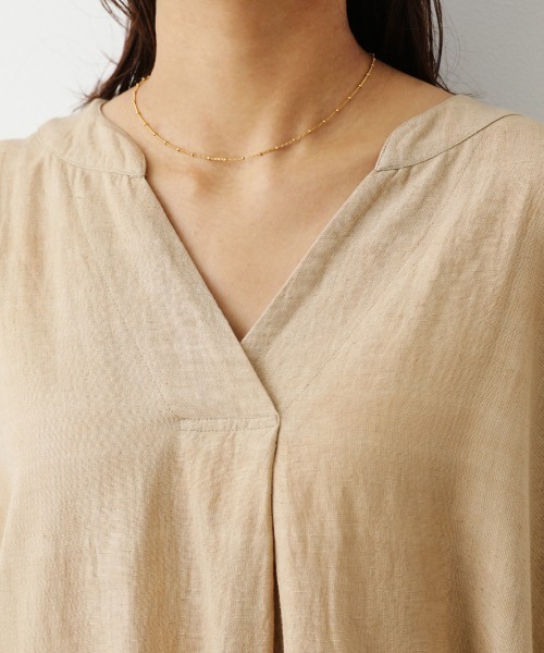 RODEO CROWNS WIDE BOWL（ロデオクラウンズワイドボウル）の「スキッパーリラックスワンピース（ワンピース・レディース・ピンク/グリーン/ライトベージュ・FREE）」の10枚目の写真