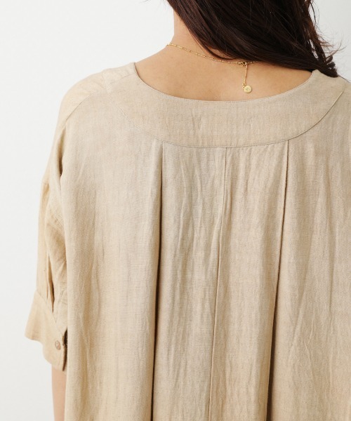 RODEO CROWNS WIDE BOWL（ロデオクラウンズワイドボウル）の「スキッパーリラックスワンピース（ワンピース・レディース・ピンク/グリーン/ライトベージュ・FREE）」の12枚目の写真