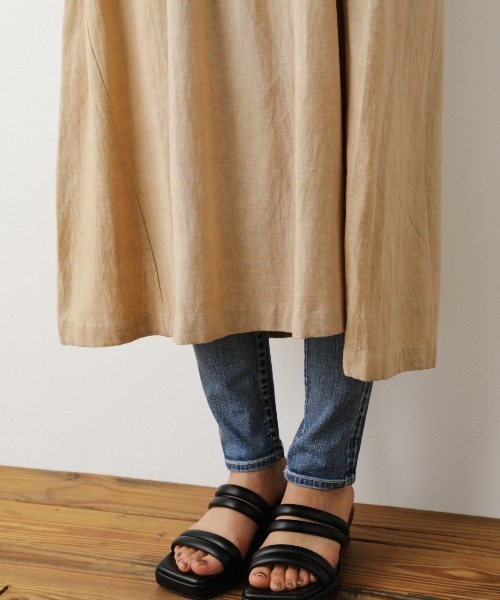 RODEO CROWNS WIDE BOWL（ロデオクラウンズワイドボウル）の「スキッパーリラックスワンピース（ワンピース・レディース・ピンク/グリーン/ライトベージュ・FREE）」の14枚目の写真