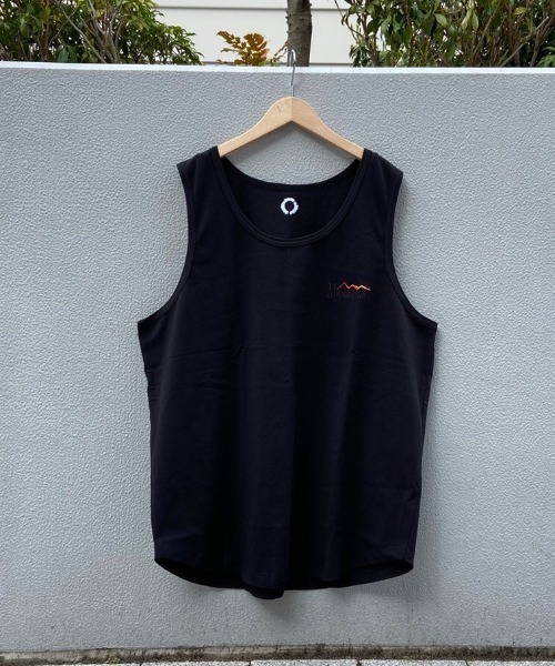 MANASTASH（マナスタッシュ）の「MANASTASH/マナスタッシュ　MS Circle logo tanktop　MSサークルロゴタンクトップ（タンクトップ・レディース・ホワイト/ブラック・MEDIUM/LARGE）」の2枚目の写真