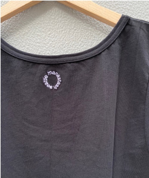 MANASTASH（マナスタッシュ）の「MANASTASH/マナスタッシュ　MS Circle logo tanktop　MSサークルロゴタンクトップ（タンクトップ・レディース・ホワイト/ブラック・MEDIUM/LARGE）」の5枚目の写真