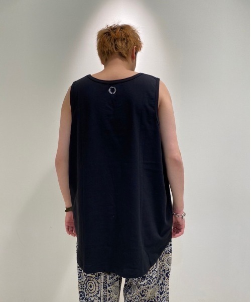 MANASTASH（マナスタッシュ）の「MANASTASH/マナスタッシュ　MS Circle logo tanktop　MSサークルロゴタンクトップ（タンクトップ・レディース・ホワイト/ブラック・MEDIUM/LARGE）」の16枚目の写真