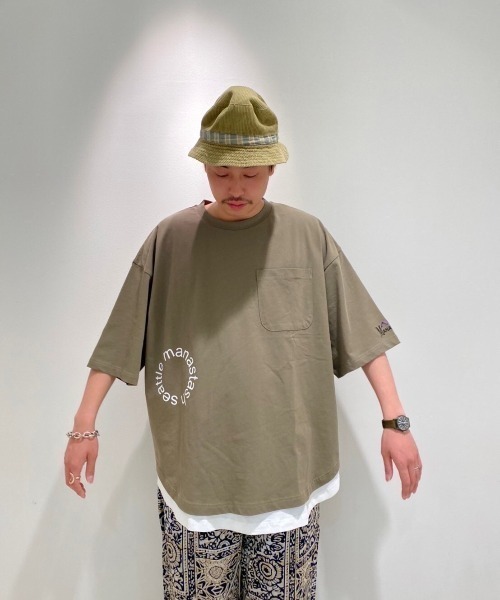 MANASTASH（マナスタッシュ）の「MANASTASH/マナスタッシュ　MS Circle logo tanktop　MSサークルロゴタンクトップ（タンクトップ・レディース・ホワイト/ブラック・MEDIUM/LARGE）」の18枚目の写真