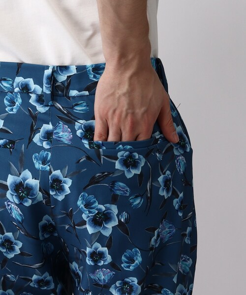 vintage takeo kikuchi 花柄　デザイン　セミフレア　パンツ vintage takeo kikuchi 花柄デザインセミフレアパンツ