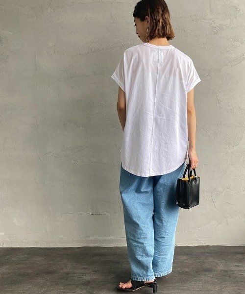 【新品未使用タグ付】MICA&DEAL　グレー　Tシャツ FREEサイズ MICA&DEAL/マイカアンドディール] 別注 TRENTA ワイドシルエット