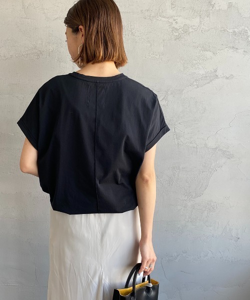 MICA&DEAL（マイカ＆ディール）の「[MICA&DEAL/マイカアンドディール] 別注 TRENTA ワイドシルエットロゴプリントTシャツ（Tシャツ/カットソー・レディース・ホワイト/ブラック/ブラウン・F）」の21枚目の写真