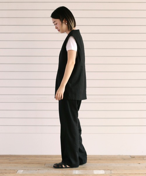 cepo(セポ)の「リネンレーヨン アーミーパンツ(その他パンツ・レディース・オフホワイト/ブラック・S/M)」の12枚目の写真