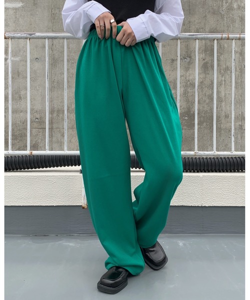 LVEU.(ラブユ.)の「【LVEU.】スウェットロングパンツ / ボトムス パンツ スウェット ワイド ルーズ イージー カジュアル シンプル ブラック ピンク グリーン ブルー(その他パンツ・レディース・ブラック/ブルー/グリーン/ピンク・FREE)」の22枚目の写真