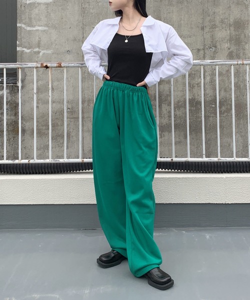 LVEU.(ラブユ.)の「【LVEU.】スウェットロングパンツ / ボトムス パンツ スウェット ワイド ルーズ イージー カジュアル シンプル ブラック ピンク グリーン ブルー(その他パンツ・レディース・ブラック/ブルー/グリーン/ピンク・FREE)」の14枚目の写真