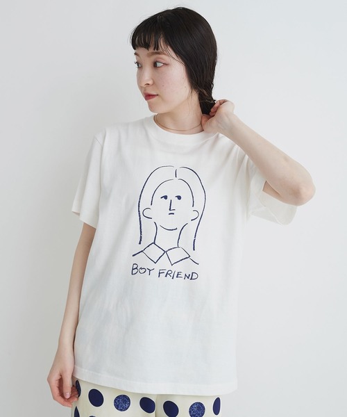 セール Boy Friend ワンレンくん T Shirt Tシャツ カットソー I Am I In Fact アイアムアイインファクト のファッション通販 Zozotown