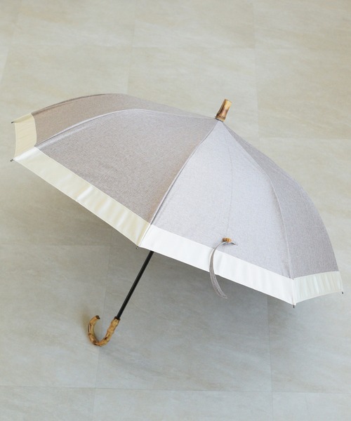 utatane(ウタタネ)の「折りたたみ日傘 完全遮光100% 2段折り55cm シャンブレー×グログラン バンブー(折りたたみ傘・レディース・スモークピンク/モカ/ベージュ/ブルー/アッシュブラウン/スミクロ・FREE)」の19枚目の写真