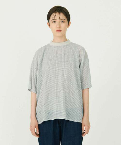 「ADIEU TRISTESSE」 長袖ブラウス 38 ブルー系その他 レディース conges payes ADIEU TRISTESSE 「conges TRISTESSE」 長袖