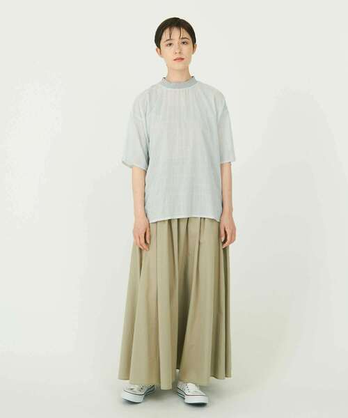 「conges payes ADIEU TRISTESSE」 半袖シャツ 38 グリーン レディース conges payes ADIEU TRISTESSE ブラウス シャツ コットン