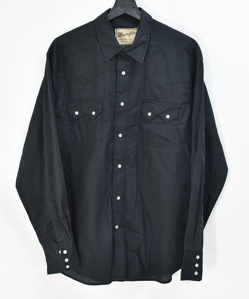 Wrangler(ラングラー)の「【ヴィンテージ古着】Wrangler/ラングラー ウエスタンシャツ(シャツ/ブラウス・メンズ・ブラック・LARGE)」の1枚目の写真