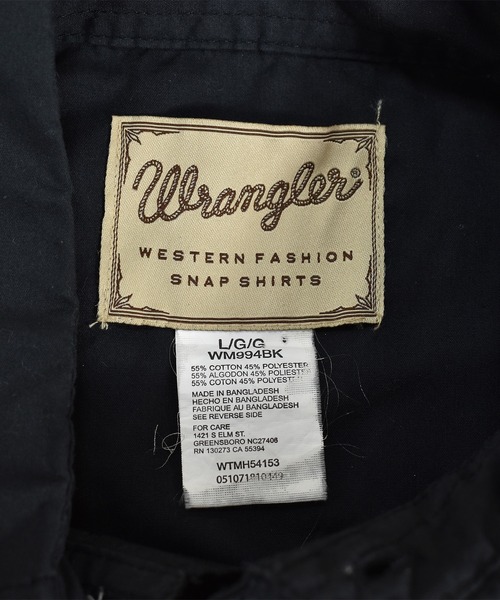 Wrangler(ラングラー)の「【ヴィンテージ古着】Wrangler/ラングラー ウエスタンシャツ(シャツ/ブラウス・メンズ・ブラック・LARGE)」の2枚目の写真