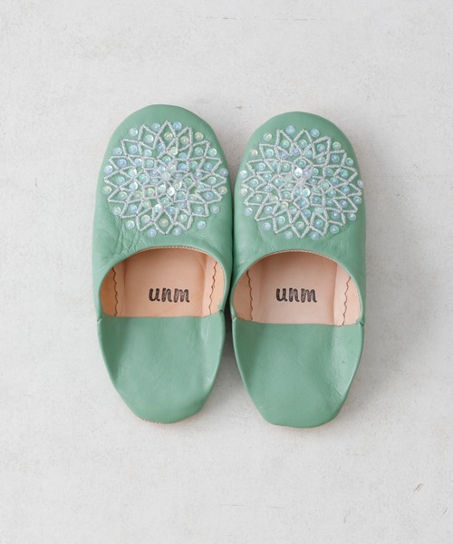 BIRTHDAY BAR（バースデイバー）の「＜育てるスリッパ＞ unm モロッカンスタイル バブーシュ ルームシューズ（ルームシューズ/スリッパ・レディース・ブラック/ベージュ/グリーン/パープル/ブラックミックス・フリー）」の12枚目の写真