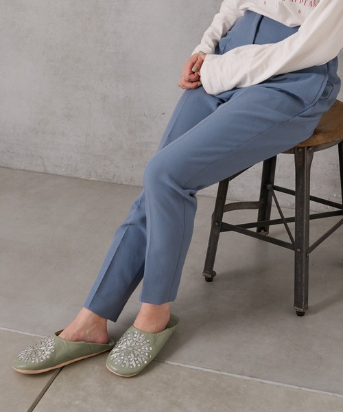 BIRTHDAY BAR（バースデイバー）の「＜育てるスリッパ＞ unm モロッカンスタイル バブーシュ ルームシューズ（ルームシューズ/スリッパ・レディース・ブラック/ベージュ/グリーン/パープル/ブラックミックス・フリー）」の16枚目の写真