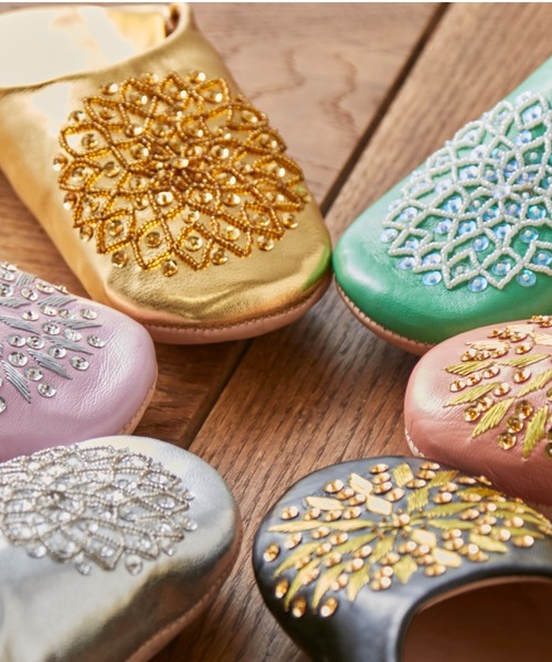 BIRTHDAY BAR（バースデイバー）の「＜育てるスリッパ＞ unm モロッカンスタイル バブーシュ ルームシューズ（ルームシューズ/スリッパ・レディース・ブラック/ベージュ/グリーン/パープル/ブラックミックス・フリー）」の14枚目の写真