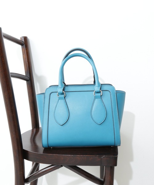 N.（N. Natural Beauty Basic）（エヌエヌナチュラルビューティーベーシック）の「◆トリミングミニショルダーバッグ（ショルダーバッグ・レディース・ベージュ/ブルー/キャメル・ﾌﾘ-）」の3枚目の写真