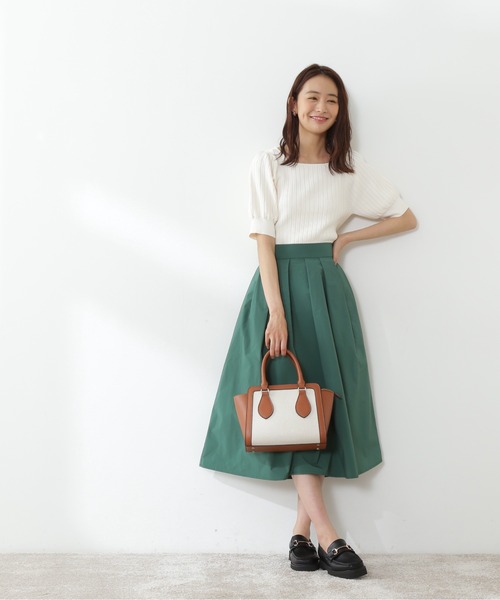 N.（N. Natural Beauty Basic）（エヌエヌナチュラルビューティーベーシック）の「◆トリミングミニショルダーバッグ（ショルダーバッグ・レディース・ベージュ/ブルー/キャメル・ﾌﾘ-）」の5枚目の写真