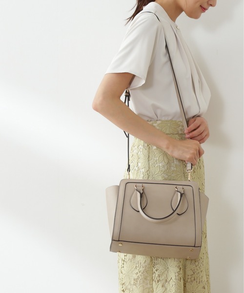 N.（N. Natural Beauty Basic）（エヌエヌナチュラルビューティーベーシック）の「◆トリミングミニショルダーバッグ（ショルダーバッグ・レディース・ベージュ/ブルー/キャメル・ﾌﾘ-）」の9枚目の写真