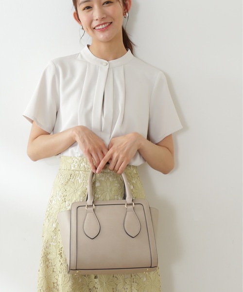 N.（N. Natural Beauty Basic）（エヌエヌナチュラルビューティーベーシック）の「◆トリミングミニショルダーバッグ（ショルダーバッグ・レディース・ベージュ/ブルー/キャメル・ﾌﾘ-）」の4枚目の写真