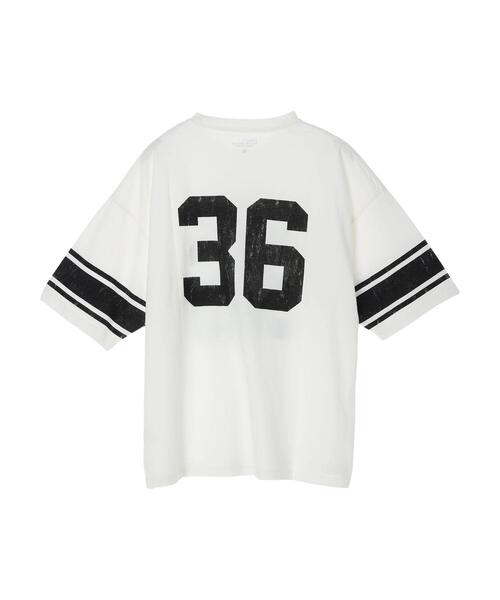 CRAFT STANDARD BOUTIQUE(クラフトスタンダードブティック)の「16/-OE天竺フットボールBIG-H/S-TEE *(Tシャツ/カットソー・メンズ・グリーン/ネイビー/ブラック・M/LL/L)」の9枚目の写真