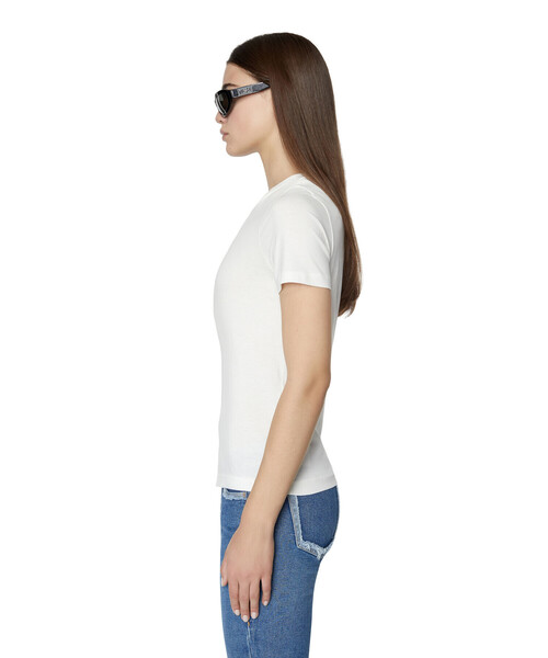 DIESEL（ディーゼル）の「レディース 半袖 Tシャツ ロゴ（Tシャツ/カットソー・レディース・ホワイト/ブラック/イエロー・X-LARGE/MEDIUM/LARGE/SMALL）」の14枚目の写真