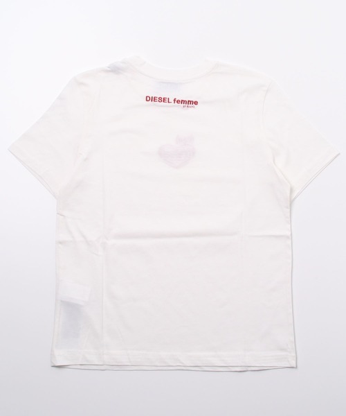 DIESEL（ディーゼル）の「レディース 半袖 Tシャツ ロゴ（Tシャツ/カットソー・レディース・ホワイト/ブラック/イエロー・X-LARGE/MEDIUM/LARGE/SMALL）」の5枚目の写真