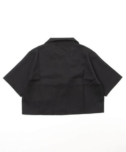 Figments（フィグメンツ）の「半袖クロップドジャケット（テーラードジャケット・レディース・ブラック・FREE）」の9枚目の写真