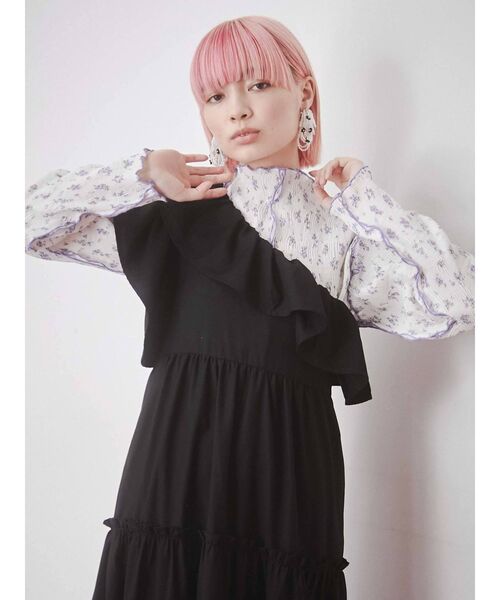 merry jenny（メリージェニー）の「petit flowerメロウチュニック（チュニック・レディース・パープル/ブルー・FREE）」の15枚目の写真