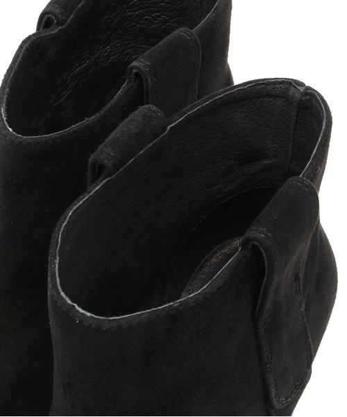 OUTLET（アウトレット）の「【Sheta】スウェードショートブーツ（ブーツ・レディース・ブラック/ベージュ・38/37/36）」の8枚目の写真