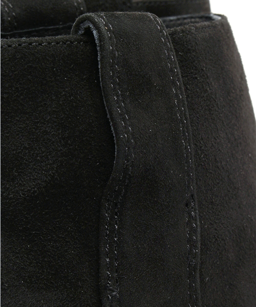 OUTLET（アウトレット）の「【Sheta】スウェードショートブーツ（ブーツ・レディース・ブラック/ベージュ・38/37/36）」の10枚目の写真