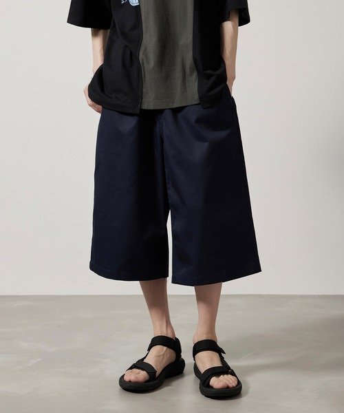 iisy(イージー)の「【iisy】ボリュームイージーガウチョショーツ(その他パンツ・メンズ・チャコールグレー/ライトグレー/ネイビー・S/M/L)」の1枚目の写真