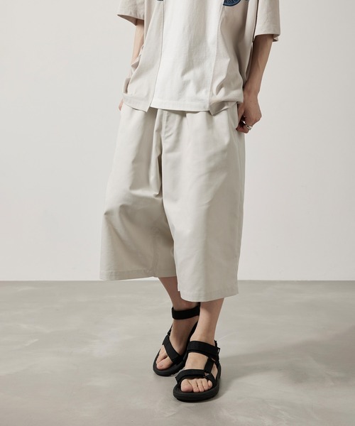 iisy(イージー)の「【iisy】ボリュームイージーガウチョショーツ(その他パンツ・メンズ・チャコールグレー/ライトグレー/ネイビー・S/M/L)」の13枚目の写真