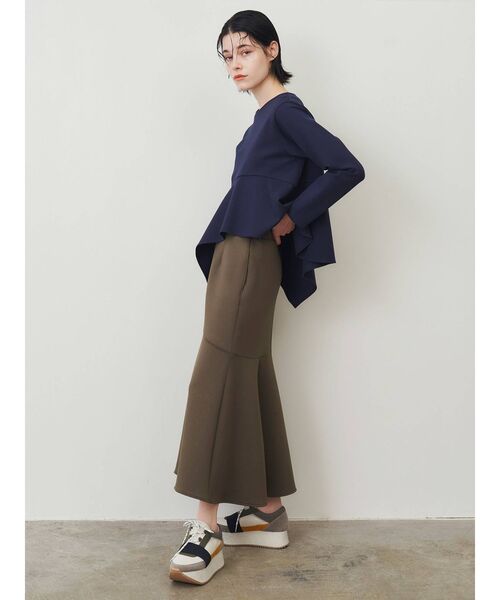 ELENDEEK（エレンディーク）の「スポンジマーメードスカート（スカート・レディース・ブラック/カーキ・01/02）」の14枚目の写真