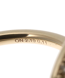 Lilas リラ スライスオニキスダイヤリング K10 11号 追加》スライスオニキスダイヤリングK10 | リラバイスピック